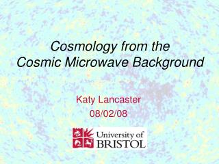 Cosmology from the Cosmic Microwave Background