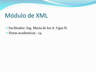 Módulo de XML