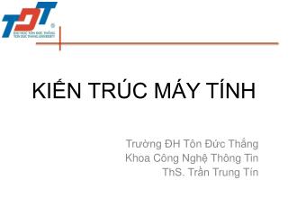 KIẾN TRÚC MÁY TÍNH