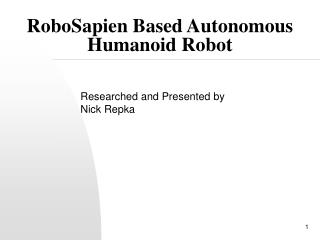 RoboSapien Based Autonomous Humanoid Robot