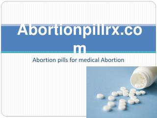 Medical abortion pills