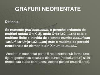 GRAFURI NEORIENTATE