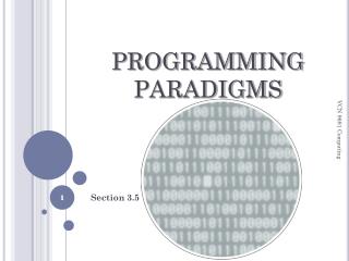 PROGRAMMING PARADIGMS