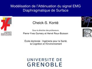 Modélisation de l’Atténuation du signal EMG Diaphragmatique de Surface