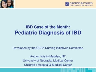 IBD Case of the Month: Pediatric Diagnosis of IBD