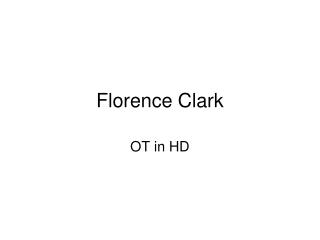 Florence Clark