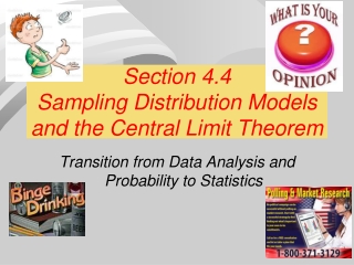 Section 4.4 Sampling Distribution Models and the Central Limit Theorem