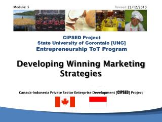 Developing Winning Marketing Strategies