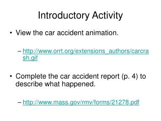 Introductory Activity