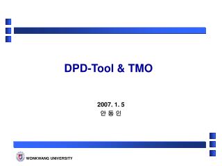 DPD-Tool &amp; TMO