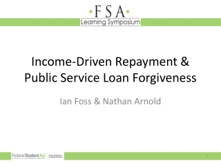 Income-Driven Repayment & Public Service Loan Forgiveness