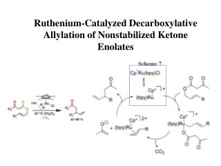 Ruthenium-Catalyzed Decarboxylative Allylation of Nonstabilized Ketone Enolates