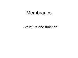 Membranes