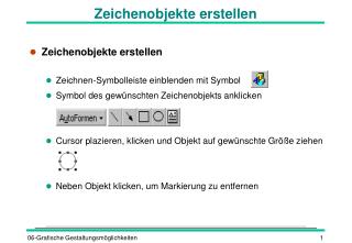 Zeichenobjekte erstellen