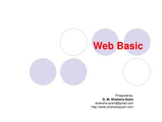Web Basic