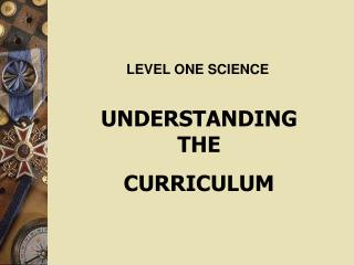 UNDERSTANDING THE CURRICULUM