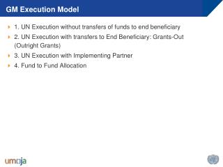 GM Execution Model