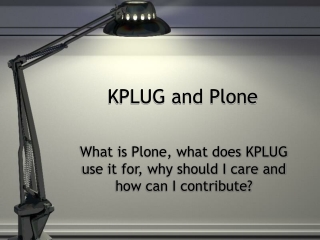 KPLUG and Plone