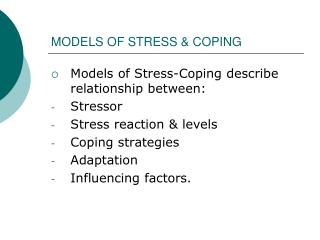 PPT - Coping with stress PowerPoint Presentation - ID:2960313