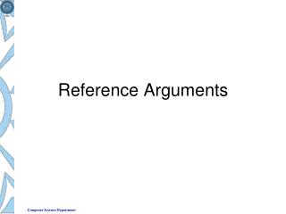 Reference Arguments