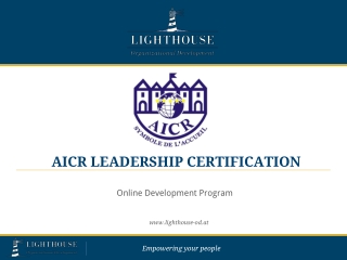 AICR Leadership Certification