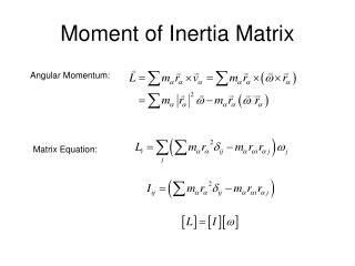 Ppt - Moment Of Inertia Matrix Powerpoint Presentation, Free Download 