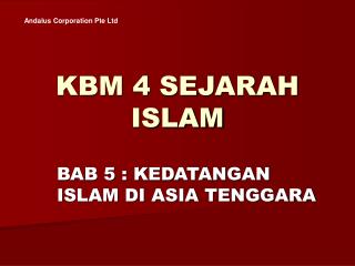KBM 4 SEJARAH ISLAM