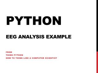 Python EEG Analysis Example