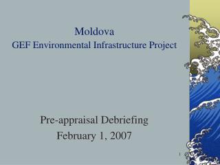 Moldova GEF Environmental Infrastructure Project