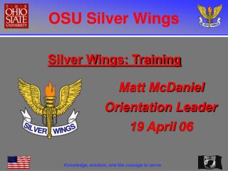 Silver Wings: Training