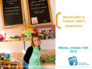 Microcredit in France: Adie ’ s experience