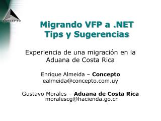 Migrando VFP a .NET Tips y Sugerencias