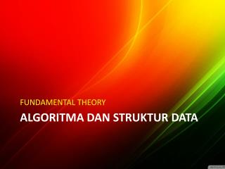 Algoritma dan struktur data