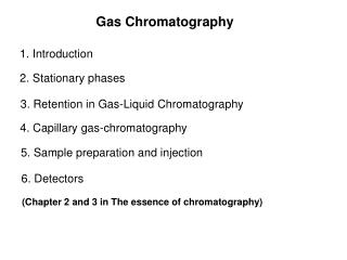Gas Chromatography