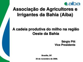 Associação de Agricultores e Irrigantes da Bahia (Aiba)