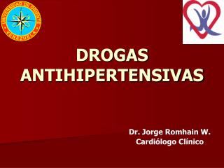 DROGAS ANTIHIPERTENSIVAS