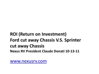 Return on Investment - NeXus RV