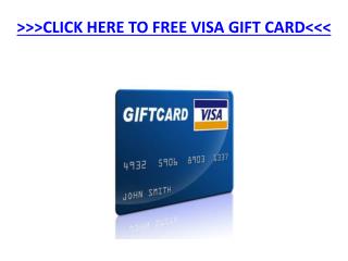 Free Visa Gift Card