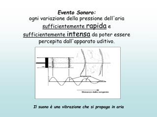 Evento Sonoro: ogni variazione della pressione dell'aria sufficientemente rapida e