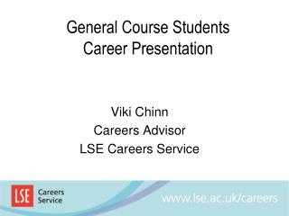 General Course Students Career Presentation