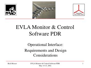 EVLA Monitor & Control Software PDR