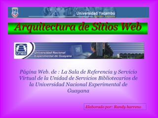 Arquitectura de Sitios Web
