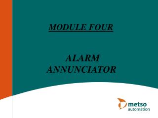 ALARM ANNUNCIATOR