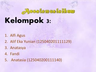 Kelompok 3 :