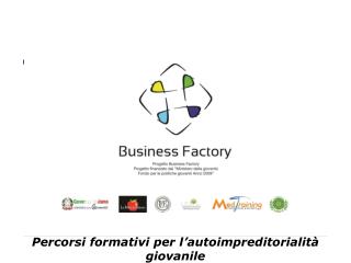 Percorsi formativi per l’autoimpreditorialità giovanile
