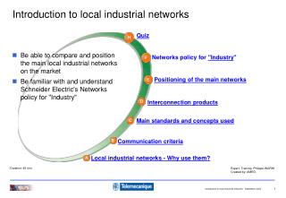 Introduction to local industrial networks
