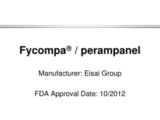 Fycompa  / perampanel