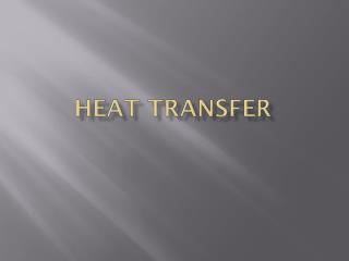 Heat Transfer
