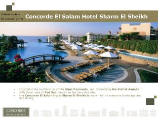 Located in the southern tip of the Sinai Peninsula , and overlooking the Gulf of Aquaba ,