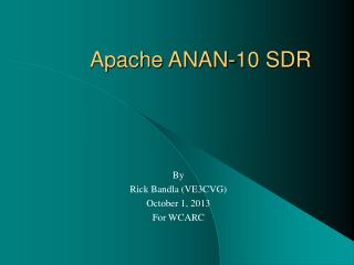 Apache ANAN-10 SDR